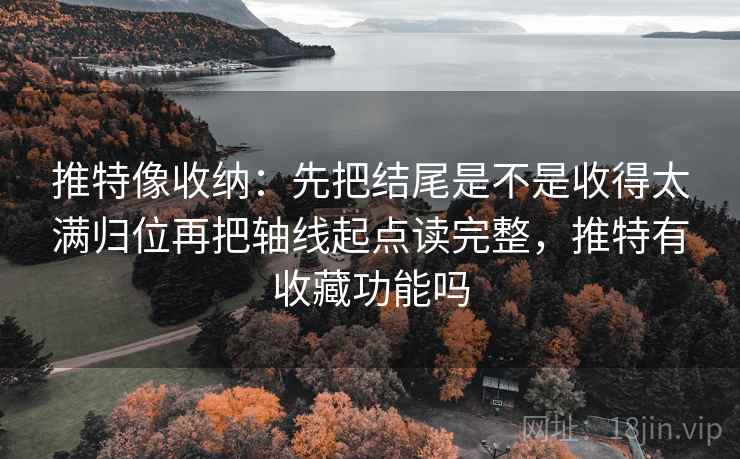 推特像收纳：先把结尾是不是收得太满归位再把轴线起点读完整，推特有收藏功能吗